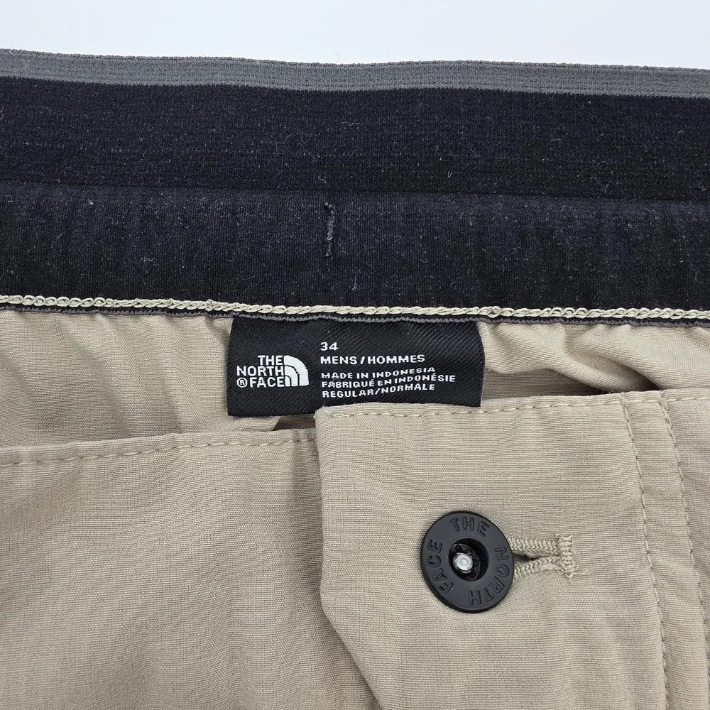 The North Face Active‎ Convertible Pants Men's Size 34x30.5 Beige Shorts Hiking